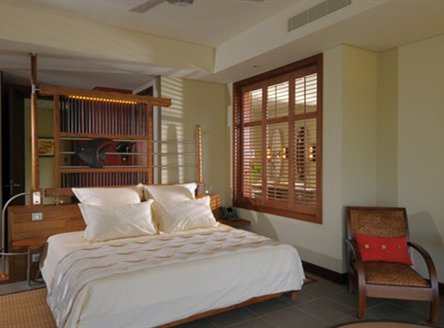 Spacious room interiors at Trou aux Biches hotel